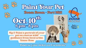 Paint Your Pet at Zoom Room - Fort Mill