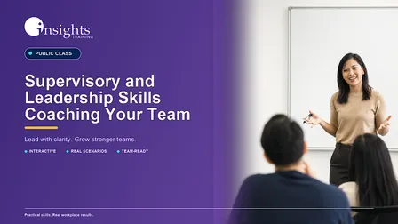 Supervisory Skills: Coaching Your Team