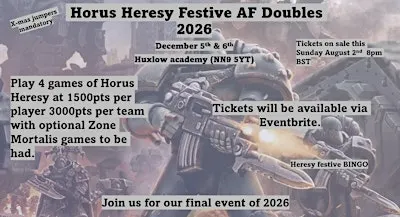 Festive Doubles GFTW…. Loyalist Ticket  Hours Heresy