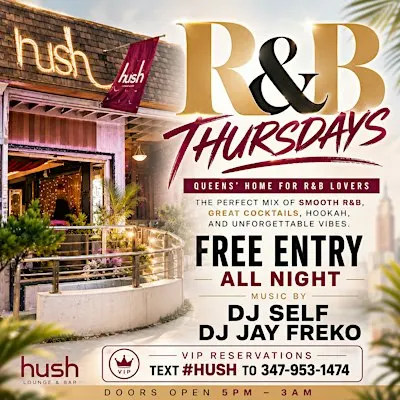 R&B Thursdays at Hush Garden &  lounge