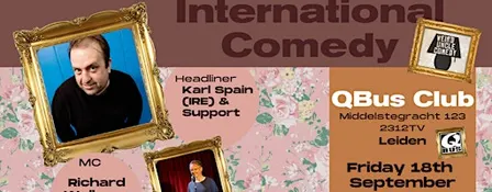 International Stand Up Comedy @QBus Club H/L Karl Spain (IRE)