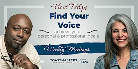 Building public speaking skills weekly meeting