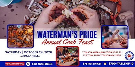Waterman's Pride Annual CRAB  FEAST