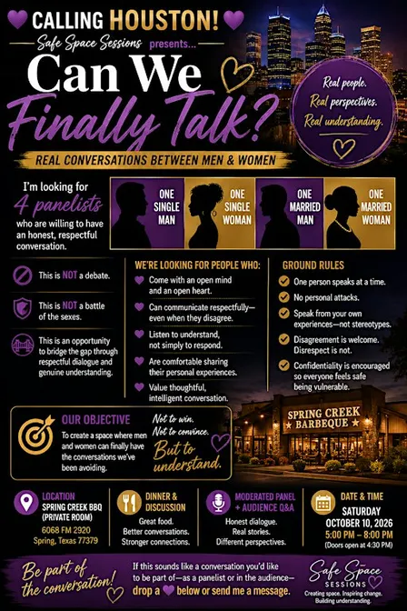 Safe Space Sessions: Can We Finally Talk?
