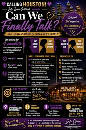 Safe Space Sessions: Can We Finally Talk?