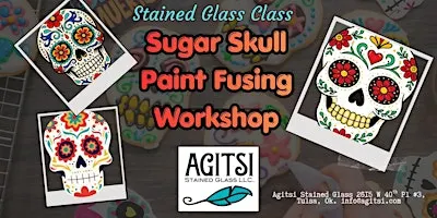 Stained Glass Painted Sugar Skull, 2 Day Workshop