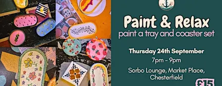 Paint & Relax: Create Your Own Tray & Coaster Set