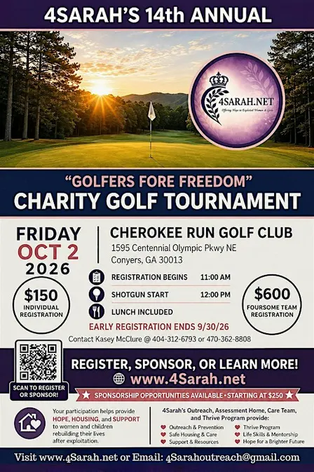 4Sarah's 14th Annual "Golfers fore Freedom" Charity Golf Tournament