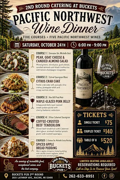 Pacific Northwest Wine and food pairing