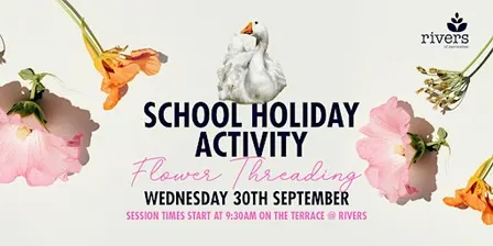 School Holiday Activity - Flower Threading