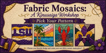 Fabric Mosaics: A Kinusaiga Workshop — Pick Your Pattern
