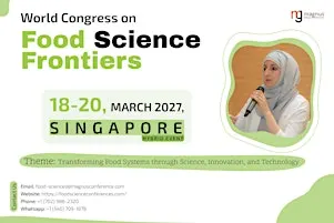 World Congress on Food Science Frontiers (Food Frontiers 2027)