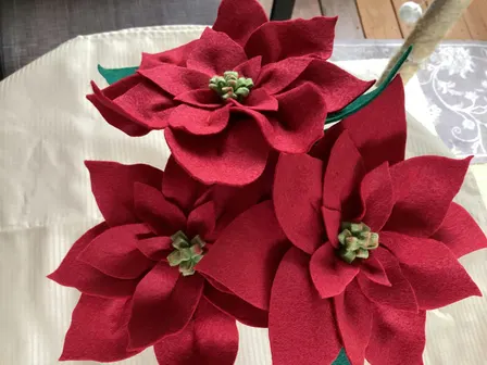 Felt Poinsettias Workshop