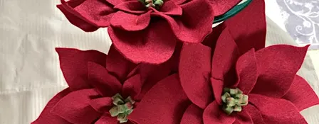 Felt Poinsettias Workshop