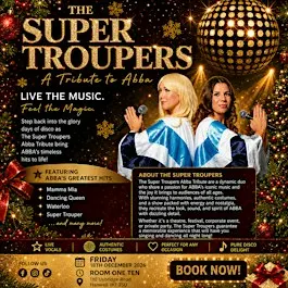 Room One Ten:SUPER TROUPERS XMAS ABBA TRIBUTE