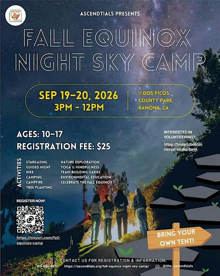 Fall Equinox Night Sky Camp