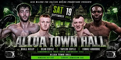 Professional Boxing at Alloa Town Hall