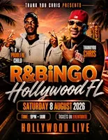 R&B BiNGO HOLLYWOOD FL! 11/7/26 TRAP Vs R&B BiNGO W/Comedian THANKYOUCHRIS