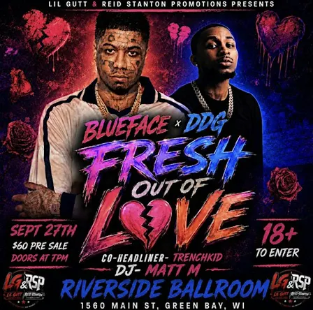 Blueface & DDG Fresh Out Of Love Tour Green Bay, WI