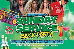 Simply Soul Sunday Block Party - 29th November 2026 - Birmingham