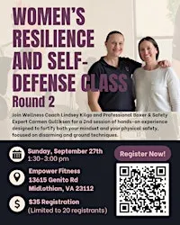 Women's Resilience and Self-Defense Class - Round 2