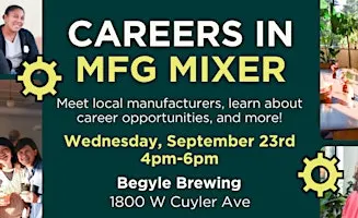 Careers in Manufacturing Mixer at Begyle Brewing