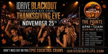 iDRIVE THANKSGIVING EVE BLACKOUT BAR CRAWL