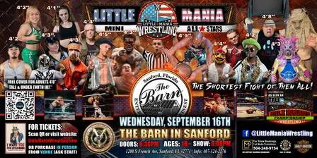Sanford, FL -  Little Mania Mini Wrestling @ The Barn in Sanford