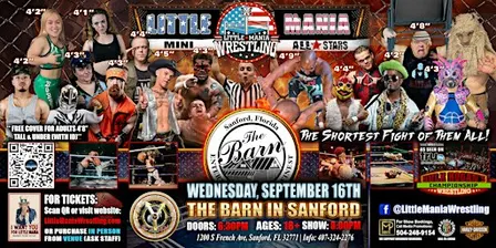 Sanford, FL -  Little Mania Mini Wrestling @ The Barn in Sanford