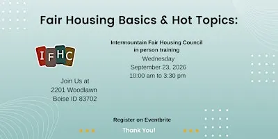 Fair Housing Basics & Hot Topics
