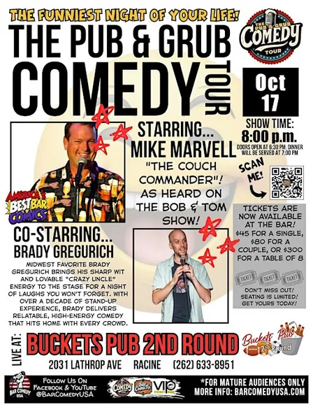 Pub and Grub Comedy Tour