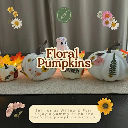 Floral Pumpkin Workshop - Come decorate pumpkins with us!