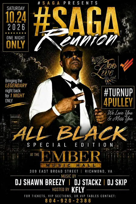 #SAGA Reunion - #TurnUp4Pulley #AllBlackSpecialEdition