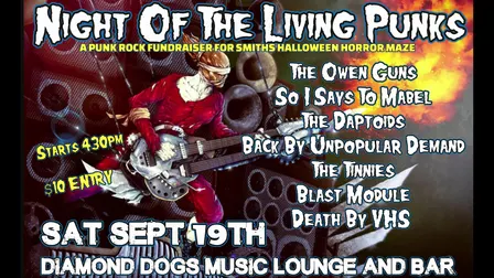 NIGHT OF THE LIVING PUNKS - A punk rock fundraiser for Smiths Horror Maze