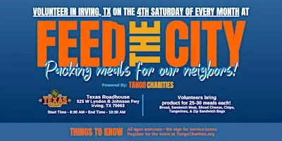 Feed The City Irving: Making Meals for People In Need