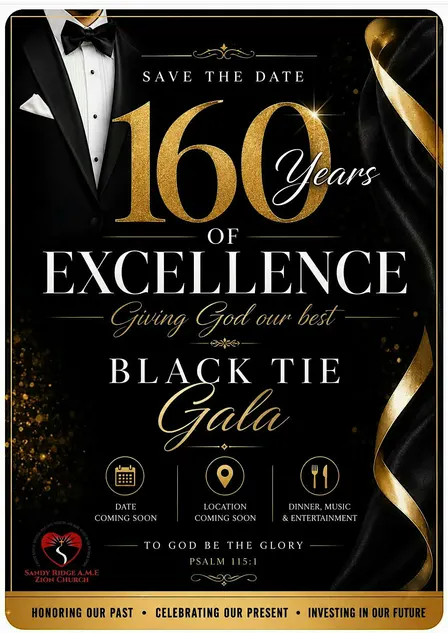 Sandy Ridge A.M.E. Zion   160th Church Anniversary Gala