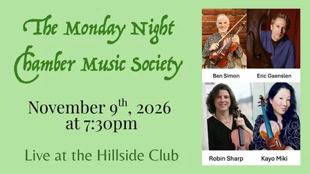 Monday Night Chamber Music Society - The Sharp String Quartet