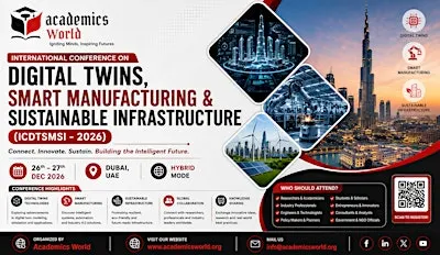 International Conference on Digital Twins, Smart Manufacturing & Sustainab