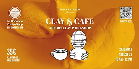 Clay & Cafe: Air Dry Clay Workshop at Local Coffee Shop (Nice, FR)