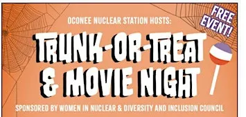 Oconee Nuclear Station Hosts: Trunk-or-Treat & Outdoor Movie Night