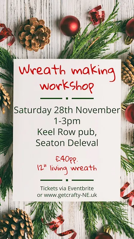 Christmas wreath making workshop