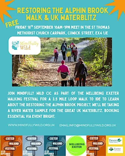 Discover the Alphin Brook: Nature Walk & Great UK Water Blitz