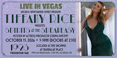 Spirits At The Speakeasy with Tiffany Rice