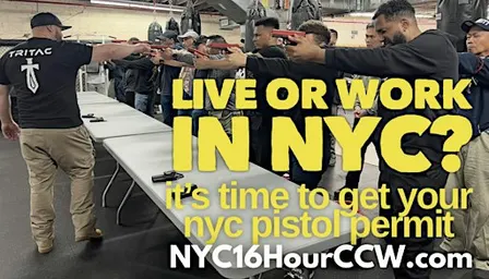 Rated No.1 in NYC and NYPD Approved 16 Hour CCW Course Oct 3 & 4