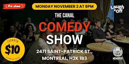 The Canal Comedy Show in Montreal | MONDAY Pro Stand-Up Comedy, November 2