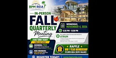 In-Person Fall Quarterly Meeting