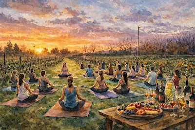 Stretch N' Sip- Yoga at the Vineyard