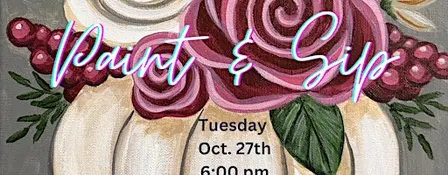 Autumn Roses Paint Party