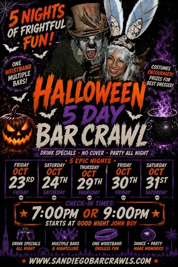 5 Day Halloween Bar Crawl