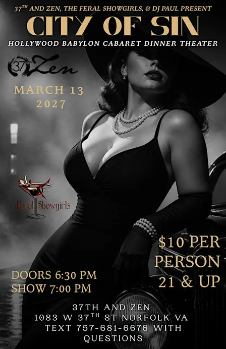 Cabaret Dinner Theater: City of Sin Edition!